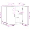 vidaXL Βάση Ενυδρείου Μαύρη Δρυς 81x36x73 εκ. από Επεξεργασμένο Ξύλο