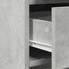 vidaXL Τραπέζι περιποίησης με συρτάρι 3 pcs Γκρι 40 x 41 x 75 εκ