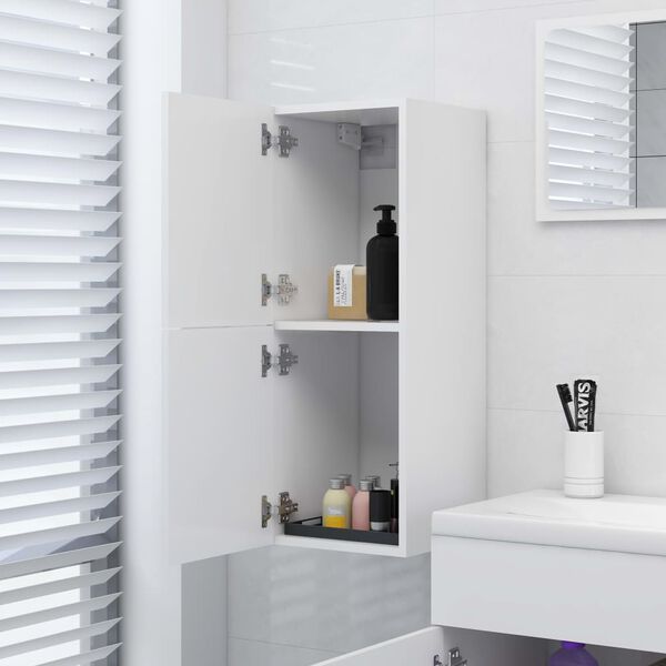 vidaXL Ντουλάπι Μπάνιου Λευκό 30 x 30 x 80 εκ. από Επεξ. Ξύλο