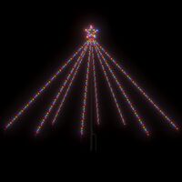 vidaXL Χριστ. Δέντρο από Φωτάκια Εσ/Εξ Χώρου Πολύχρωμο 2,5 μ. 400 LED