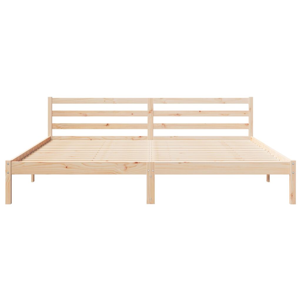 vidaXL Κρεβάτι με Κεφαλάρι 180x220 εκ. Μασίφ Ξύλο Πεύκου