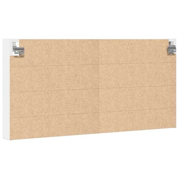 vidaXL Ραφιέρα Λευκή 100x8,5x50 εκ. από Επεξεργασμένο Ξύλο