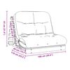 vidaXL &Kappa;&alpha;&nu;&alpha;&pi;έ&sigmaf; &Kappa;&rho;&epsilon;&beta;ά&tau;&iota; Futon &mu;&epsilon; &Sigma;&tau;&rho;ώ&mu;&alpha; 100x206x11&epsilon;&kappa;. &Mu;&alpha;&sigma;ί&phi; &Xi;ύ&lambda;&omicron; &Pi;&epsilon;ύ&kappa;&omicron;&upsilon;