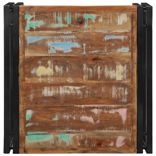 vidaXL Τραπεζάκι σαλονιού πολύχρωμο 50x50x35cm Ξύλο μασίφ ανακυκλωμένο