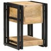 vidaXL Κομοδίνο με συρτάρι Καφέ 30 x 30 x 40 cm Μασίφ ξύλο μάνγκο