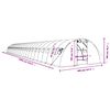 vidaXL Θερμοκήπιο Πράσινο 96 μ² 24 x 4 x 2 μ. με Ατσάλινο Πλαίσιο