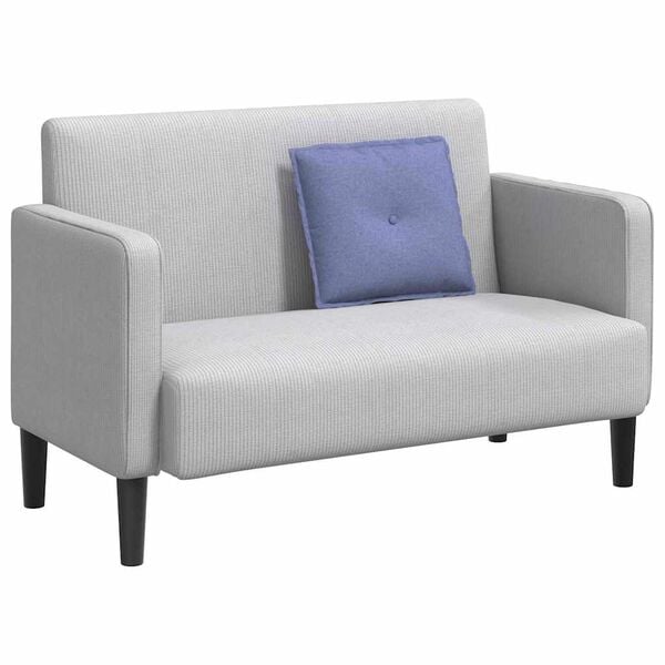 vidaXL Μαξιλάρι Πλάτης Μπλε τζην 50 x 19 x 45 εκ ύφασμα