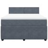 vidaXL &Kappa;&rho;&epsilon;&beta;ά&tau;&iota; Boxspring &mu;&epsilon; &Sigma;&tau;&rho;ώ&mu;&alpha; &Sigma;&kappa;&omicron;ύ&rho;&omicron; &Gamma;&kappa;&rho;&iota; 140x190 &epsilon;&kappa;. &Beta;&epsilon;&lambda;&omicron;ύ&delta;&iota;&nu;&omicron;