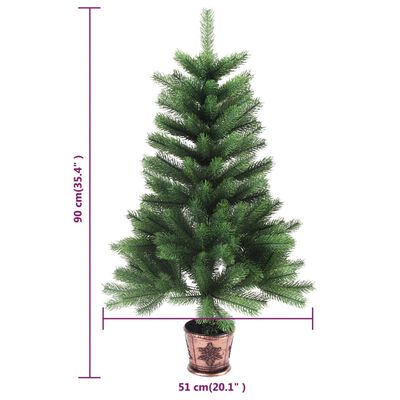 vidaXL Χριστουγεν Δέντρο Τεχνητό Προφωτισμένο Πράσινο 240 εκ L