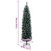 vidaXL Χριστουγεννιάτικο Δέντρο Slim Αρθρωτό με 300 LED 180 εκ.