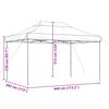 vidaXL Τέντα Εκδηλώσεων Πτυσσόμενη Pop-Up Μπορντό 440x292x315 εκ.