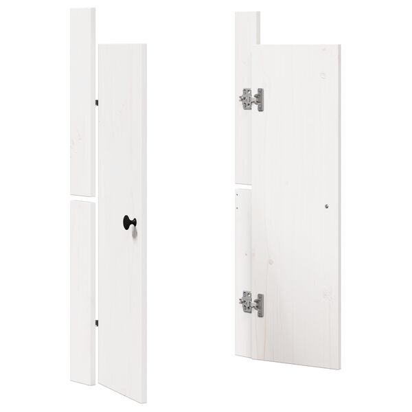 vidaXL &Pi;ό&rho;&tau;&alpha; &kappa;&omicron;&upsilon;&zeta;ί&nu;&alpha;&sigmaf; MEPPEL 2 pcs &Lambda;&epsilon;&upsilon;&kappa;ό 50 x 9 x 82 &epsilon;&kappa;