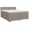 vidaXL &Kappa;&rho;&epsilon;&beta;ά&tau;&iota; box spring &mu;&epsilon; &sigma;&tau;&rho;ώ&mu;&alpha; Taupe 160 x 200 cm Ύ&phi;&alpha;&sigma;&mu;&alpha;