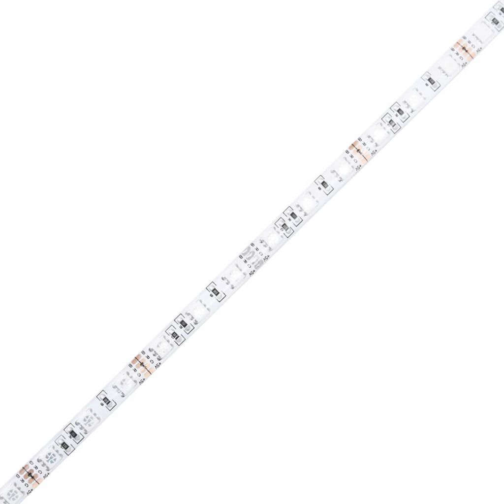 vidaXL Έπιπλα Τοίχου Τηλεόρασης 6 τεμ. LED Γκρι Sonoma από Επεξ. Ξύλο