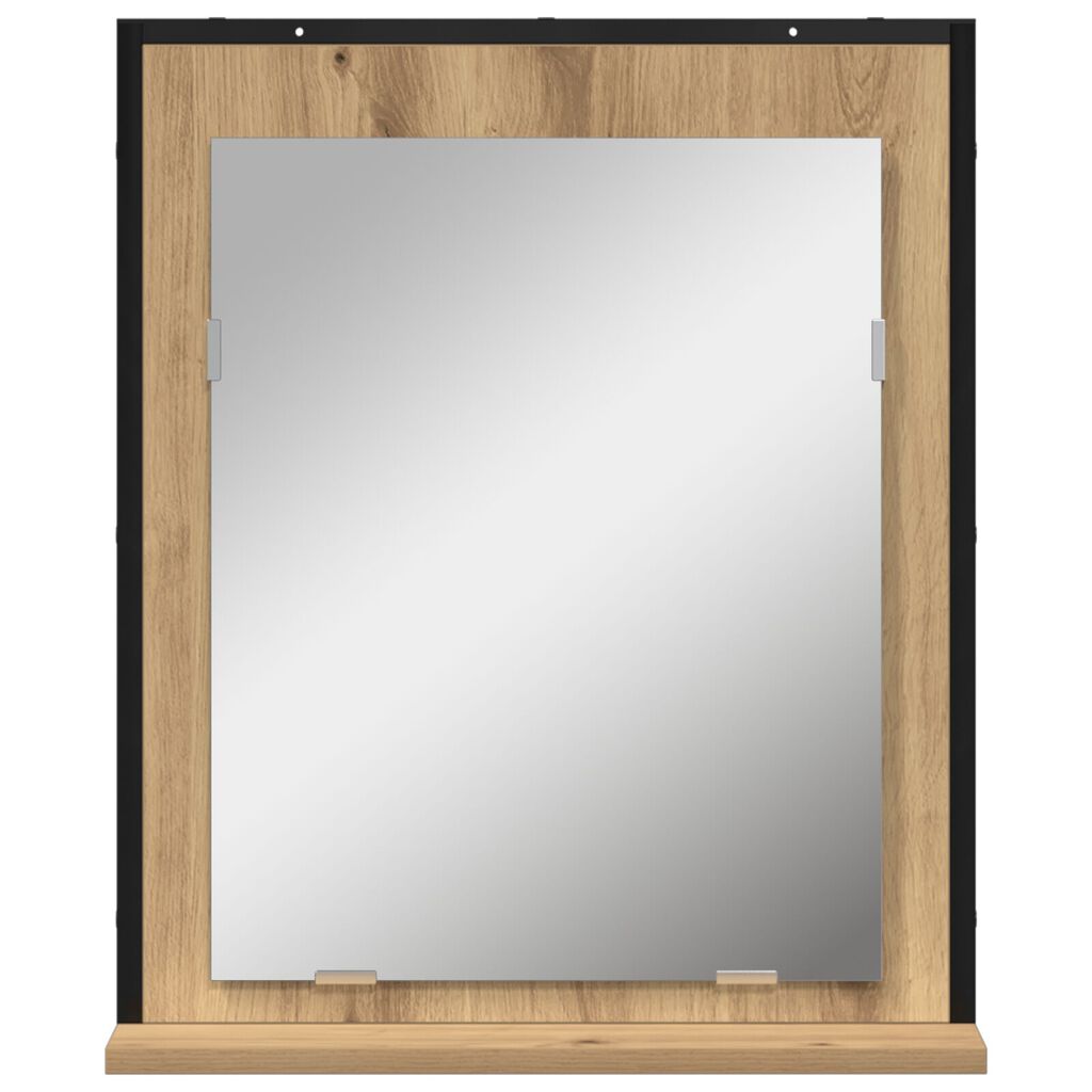 Καθρέφτης μπάνιου vidaXL Artisan Oak 50x12x60 εκ. Επεξεργασμένο ξύλο