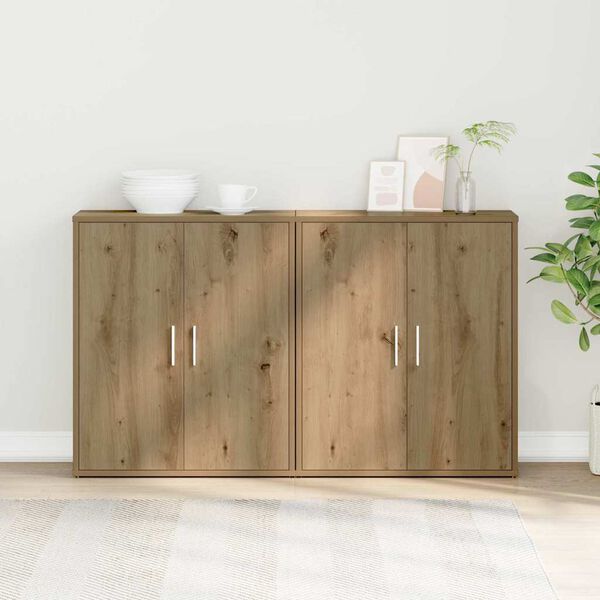 vidaXL &Pi;&lambda;&alpha;ϊ&nu;ό &gamma;&rho;&alpha;&phi;&epsilon;ί&omicron; 2 pcs Artisan Oak 60 x 31 x 70 &epsilon;&kappa;