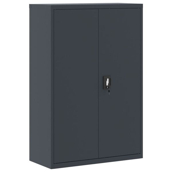 vidaXL Αρχειοθήκη Ανθρακί 90 x 40 x 140 εκ. Ατσάλινη