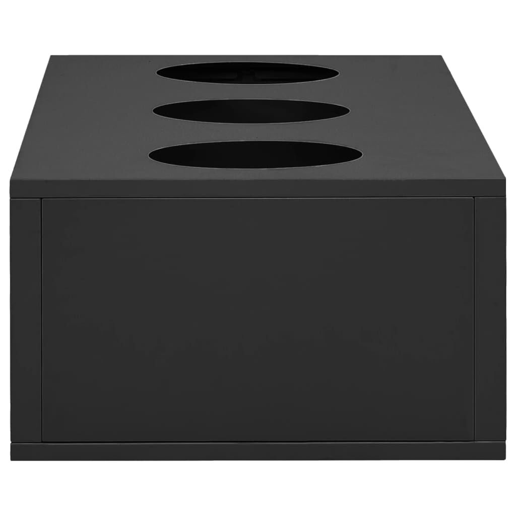 vidaXL Ανθοδοχείο Ανθρακί 90 x 40 x 23 εκ. Ατσάλινο