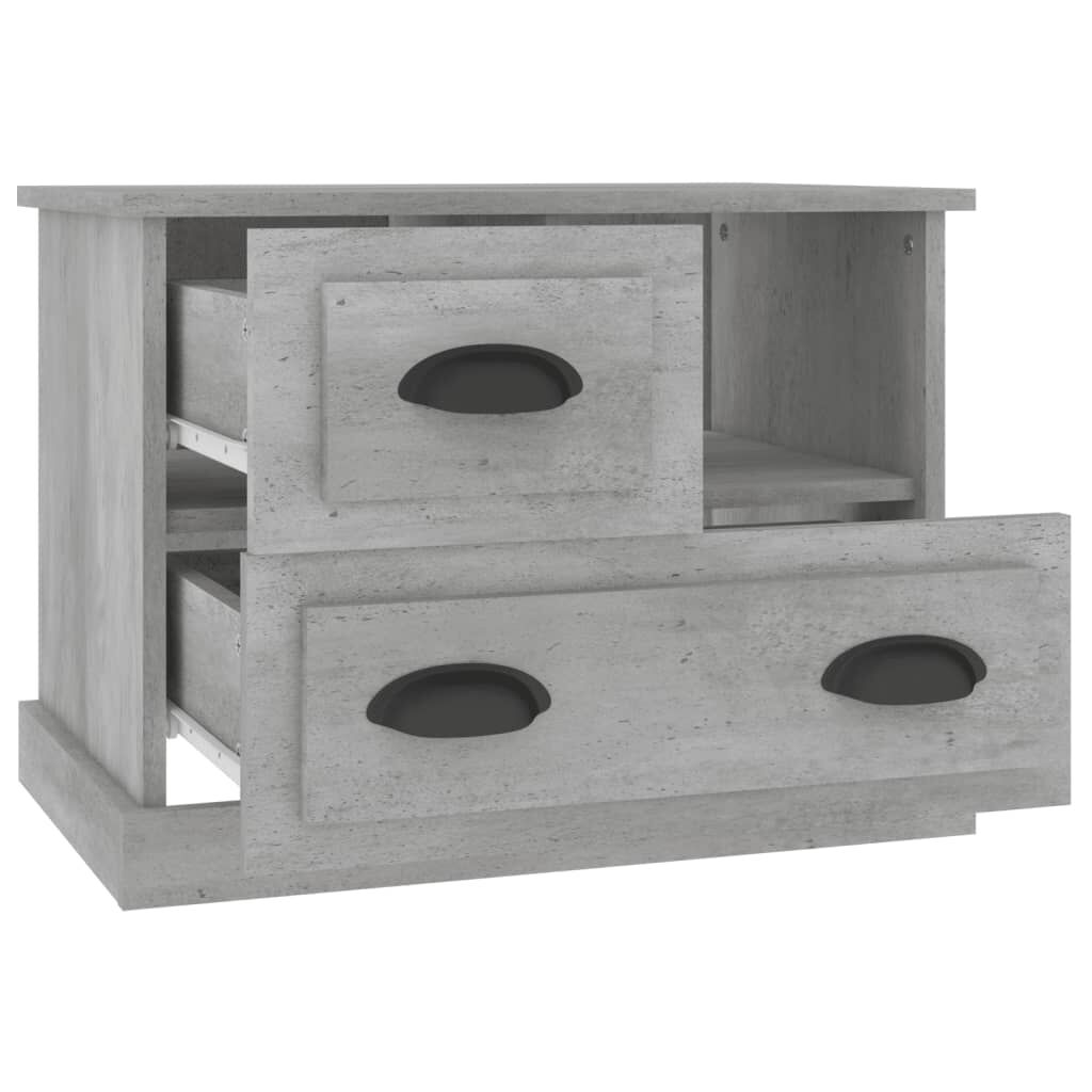 vidaXL Κομοδίνα Γκρι Σκυροδέματος 60x39x45 εκ.