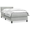 vidaXL Box Spring &kappa;&rho;&epsilon;&beta;ά&tau;&iota; &mu;&epsilon; &sigma;&tau;&rho;ώ&mu;&alpha; &alpha;&nu;&omicron;&iota;&chi;&tau;ό &gamma;&kappa;&rho;&iota; 80x220 cm &Beta;&epsilon;&lambda;&omicron;ύ&delta;&iota;&nu;&omicron;