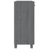 vidaXL Ντουλάπι HAMAR Σκ. Γκρι 85 x 35 x 80 εκ. από Μασίφ Ξύλο Πεύκου