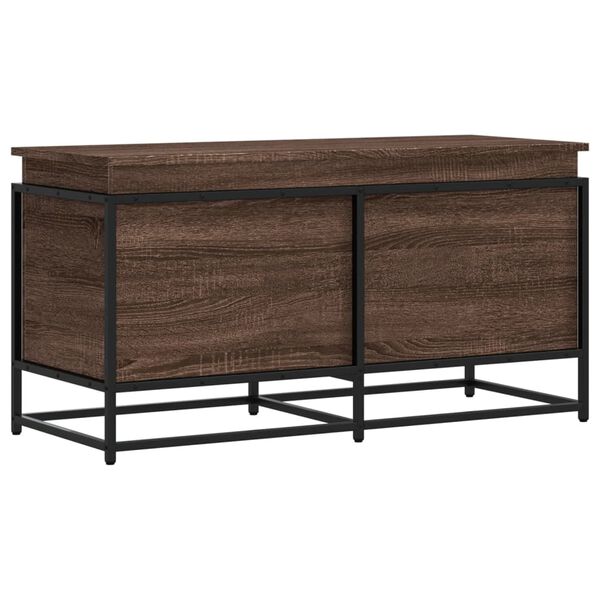 vidaXL Κουτί Αποθήκευσης με Καφέ Δρυς 100x40x51,5 εκ. Επεξ. Ξύλο
