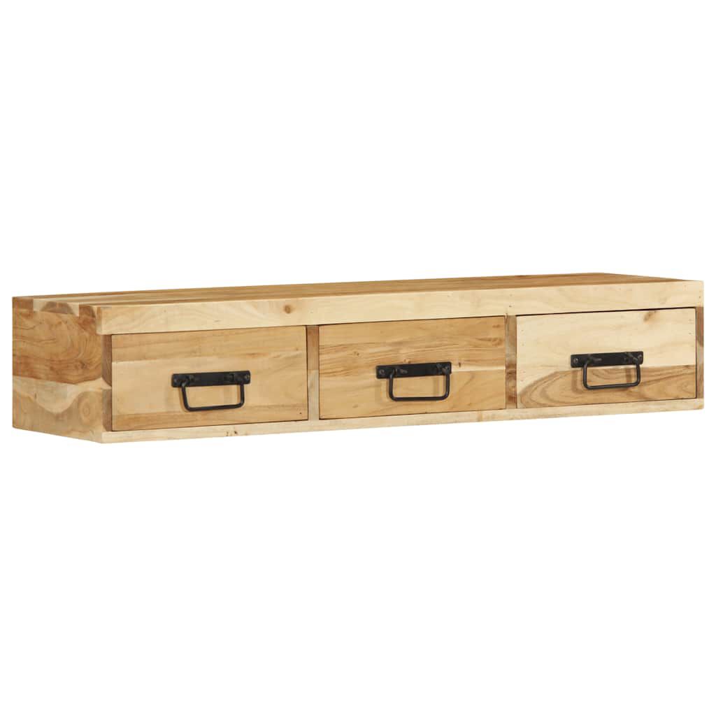 vidaXL Επίτοιχο ντουλάπι τηλεόρασης 100x30x19 cm Μασίφ ξύλο ακακίας