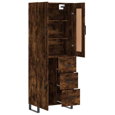 vidaXL Ντουλάπι Καπνιστή Δρυς 69,5x34x180 εκ. από Επεξεργασμένο Ξύλο