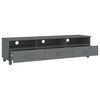 vidaXL Έπιπλο Τηλεόρασης HAMAR Σκ. Γκρι 158x40x40εκ. Μασίφ Ξύλο Πεύκου