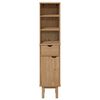 vidaXL Ντουλάπι Μπάνιου OTTA 35x30x159 εκ. Μασίφ Ξύλο Πεύκου