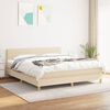 vidaXL &Kappa;&rho;&epsilon;&beta;ά&tau;&iota; Boxspring &mu;&epsilon; &Sigma;&tau;&rho;ώ&mu;&alpha; &Kappa;&rho;&epsilon;&mu; 180x200 &epsilon;&kappa;. &Upsilon;&phi;&alpha;&sigma;&mu;ά&tau;&iota;&nu;&omicron;