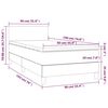 vidaXL &Kappa;&rho;&epsilon;&beta;ά&tau;&iota; Boxspring &mu;&epsilon; &Sigma;&tau;&rho;ώ&mu;&alpha; &Kappa;&rho;&epsilon;&mu; 90x190 &epsilon;&kappa;.&Upsilon;&phi;&alpha;&sigma;&mu;ά&tau;&iota;&nu;&omicron;