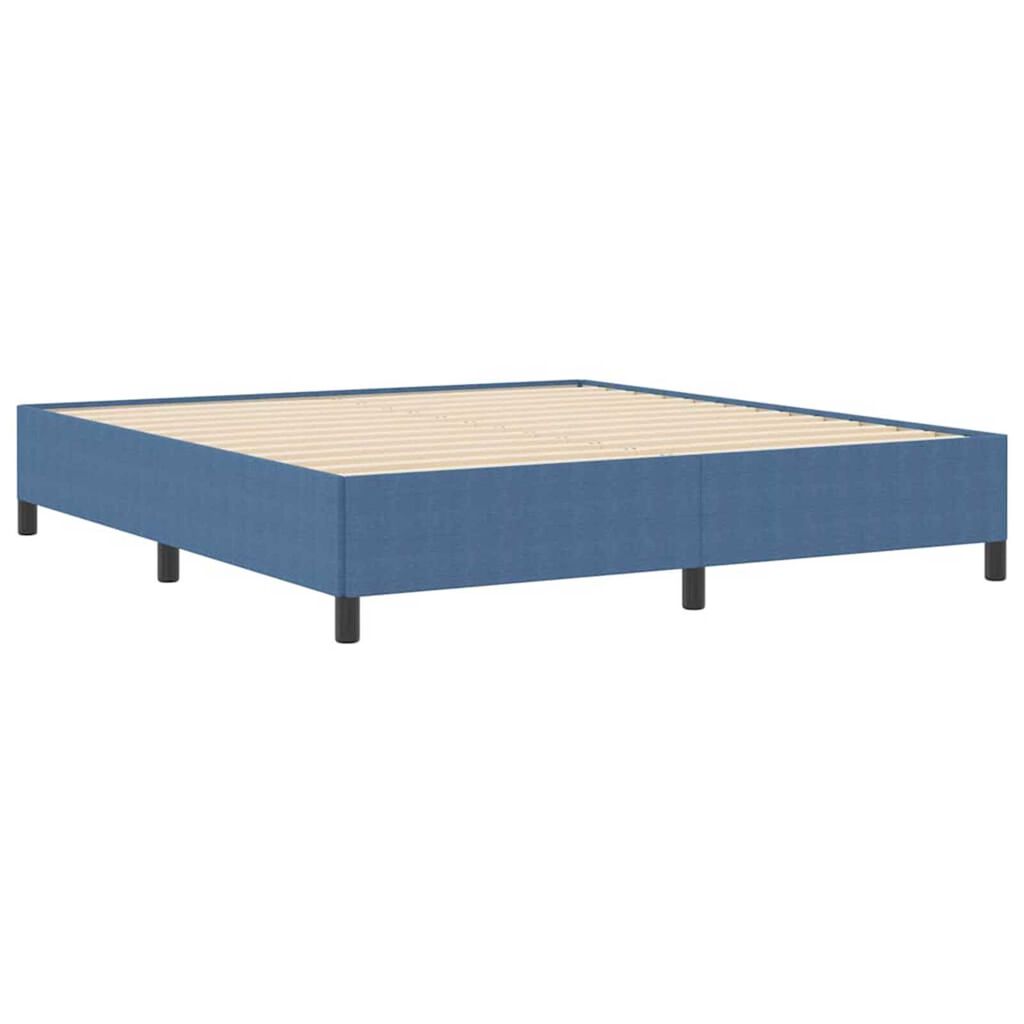 vidaXL Σκελετός Κρεβατιού Μπλε 180 x 200 cm Βελούδο