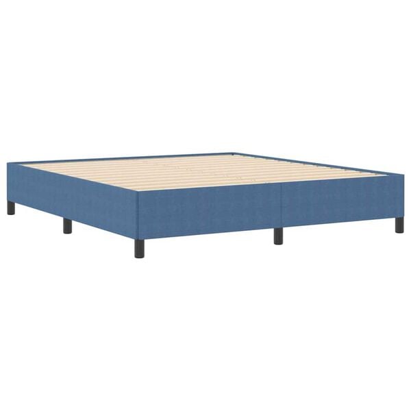 vidaXL Σκελετός Κρεβατιού Μπλε 180 x 200 cm Βελούδο