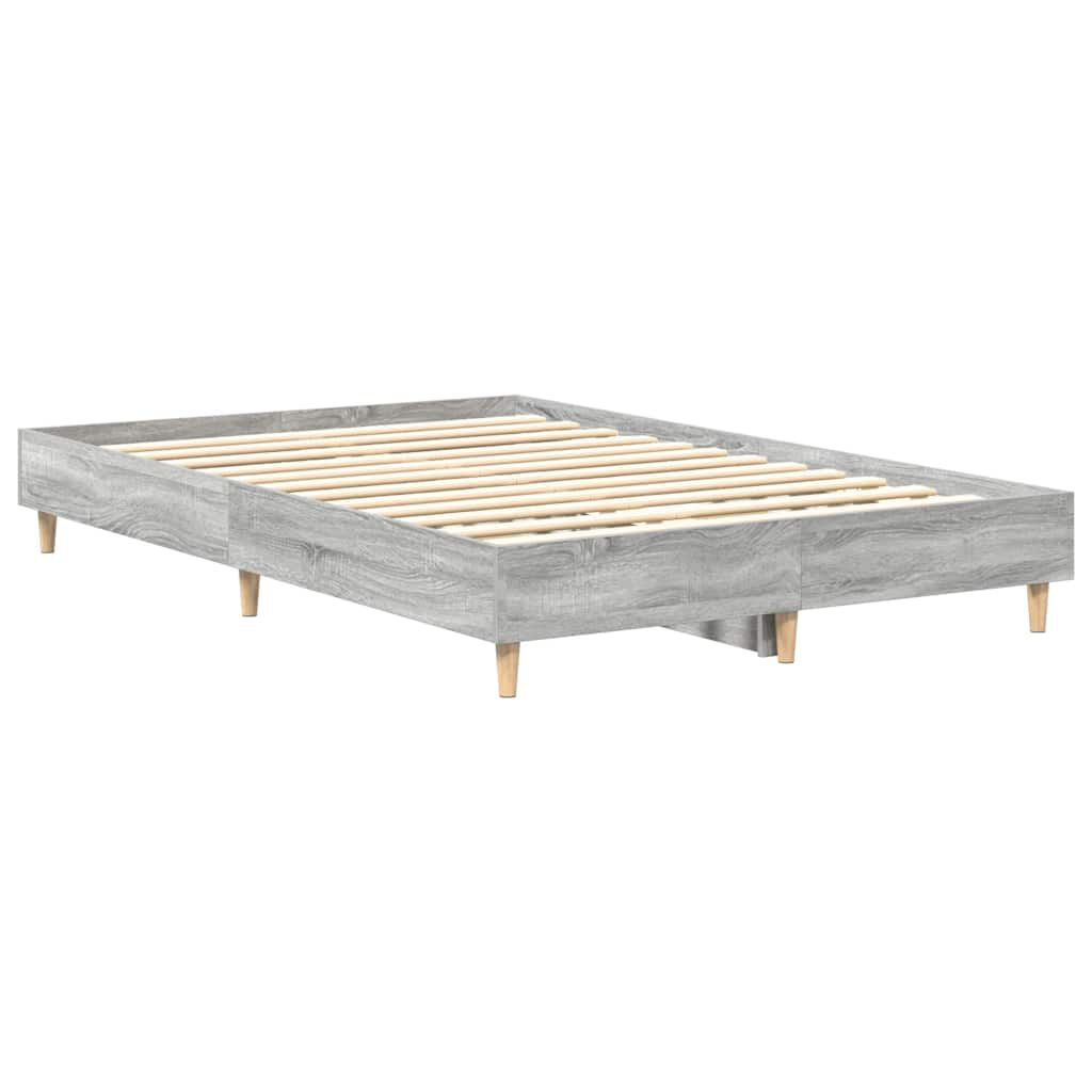 vidaXL Πλαίσιο Κρεβατιού χωρίς Στρώμα Γκρι Sonoma 120x200 εκ.