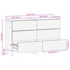 vidaXL Ντουλάπι 2 τεμ. Μαύρο 60x33x75 εκ. από Επεξεργασμένο Ξύλο