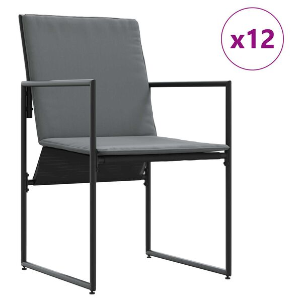 vidaXL Σετ Κραστέρα Κήπου 18 Τεμαχίων με Μαξιλάρια από Ατσάλι και Τεξτιλεν