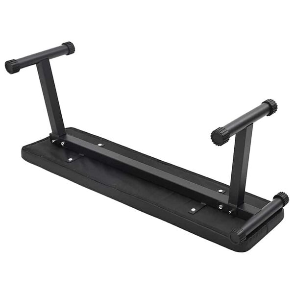 vidaXL Αναδιπλούμενος Πάγκος Βάρους Μαύρο 109 x 29 x 42 εκ. Ατσάλι