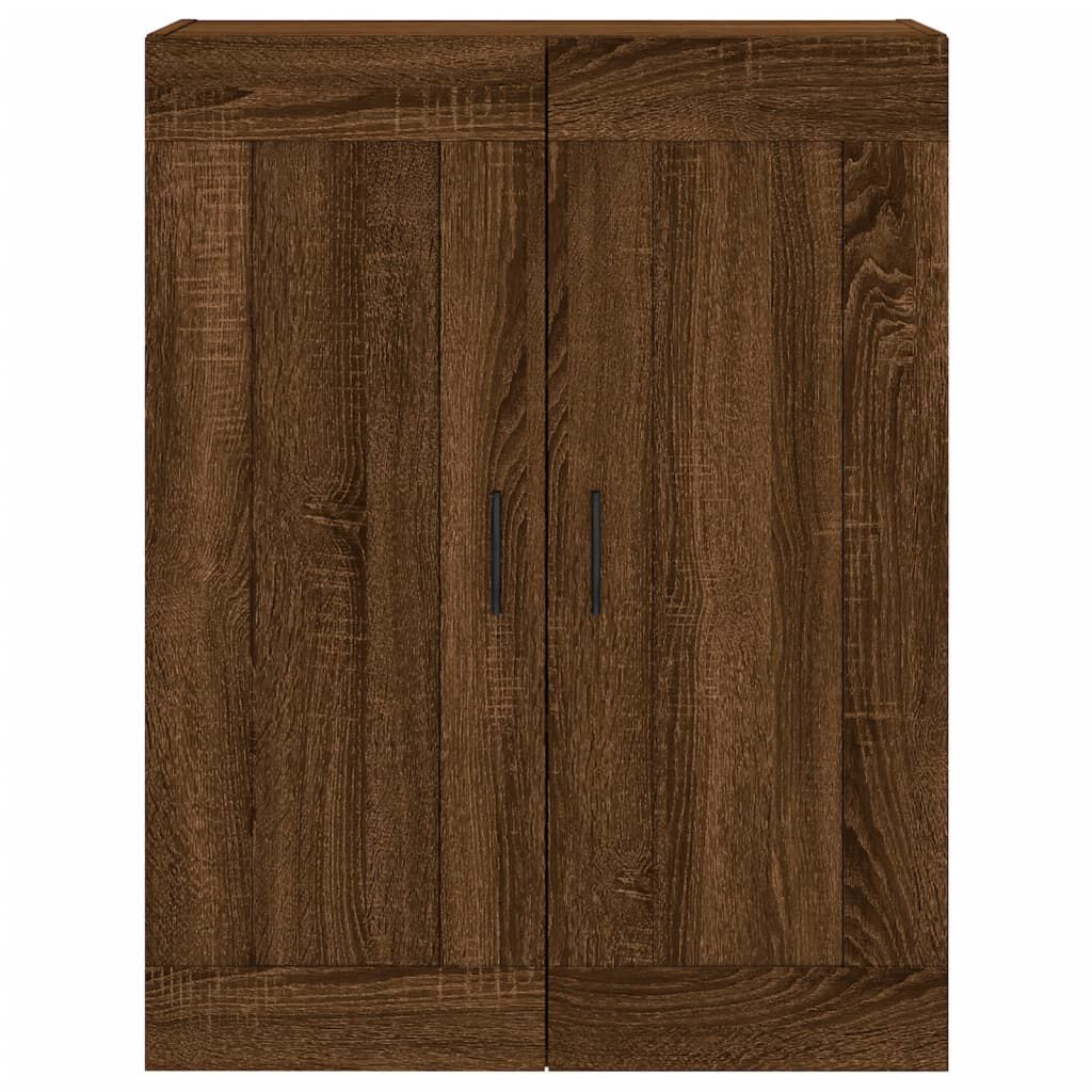 vidaXL Ντουλάπι Καφέ Δρυς 69,5 x 34 x 180 εκ. από Επεξεργασμένο Ξύλο