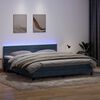 vidaXL &Kappa;&rho;&epsilon;&beta;ά&tau;&iota; Boxspring &mu;&epsilon; &Sigma;&tau;&rho;ώ&mu;&alpha; & LED &Sigma;&kappa;&omicron;ύ&rho;&omicron; &Gamma;&kappa;&rho;&iota; 200x210 &epsilon;&kappa;. &Beta;&epsilon;&lambda;&omicron;ύ&delta;&iota;&nu;&omicron;