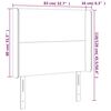 vidaXL Κεφαλάρι με Πτερύγια Μαύρο 83x16x118/128 εκ. Υφασμάτινο