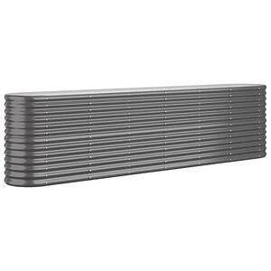 vidaXL Ζαρντινιέρα Ανθρακί 260x40x68 εκ Γαλβανισμένος χάλυβας