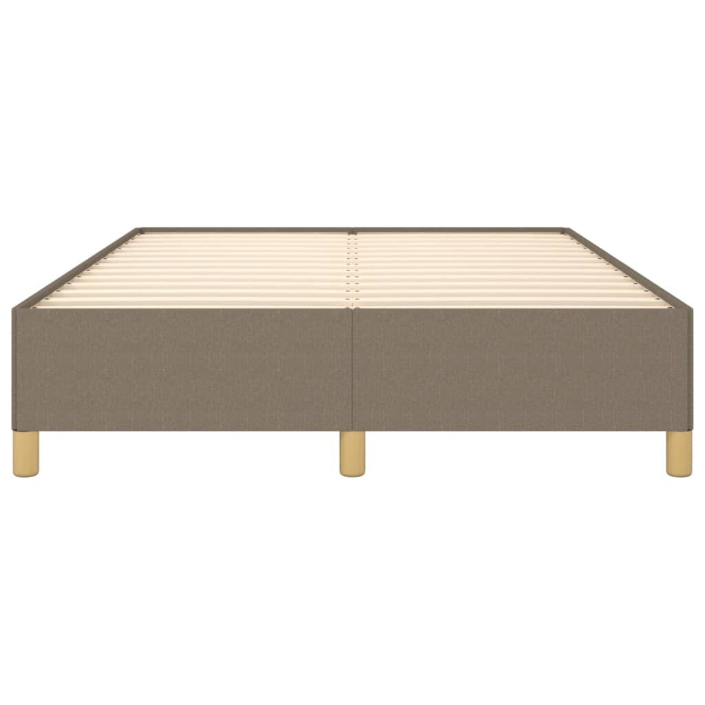 vidaXL Σκελετός Κρεβατιού Χωρίς Στρώμα Taupe 140x200 εκ. Υφασμάτινο