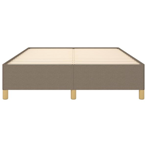 vidaXL Σκελετός Κρεβατιού Χωρίς Στρώμα Taupe 140x200 εκ. Υφασμάτινο