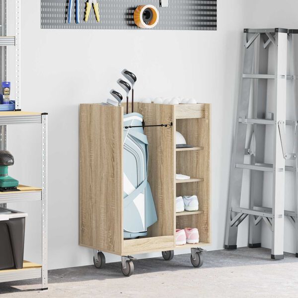 vidaXL &Nu;&tau;&omicron;&upsilon;&lambda;ά&pi;&iota; &Gamma;&kappa;&omicron;&lambda;&phi; &mu;&epsilon; &tau;&rho;&omicron;&chi;&omicron;ύ&sigmaf; &Mu;&omicron;&nu;ό&chi;&rho;&omega;&mu;&omicron; &Delta;&rho;ύ&sigmaf; Sonoma 65 x 45 x 98 &epsilon;&kappa;