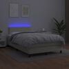 vidaXL &Kappa;&rho;&epsilon;&beta;ά&tau;&iota; Boxspring &mu;&epsilon; &Sigma;&tau;&rho;ώ&mu;&alpha; & LED &Kappa;&rho;&epsilon;&mu; 120x200 &epsilon;&kappa;. &Sigma;&upsilon;&nu;&theta;. &Delta;έ&rho;&mu;&alpha;