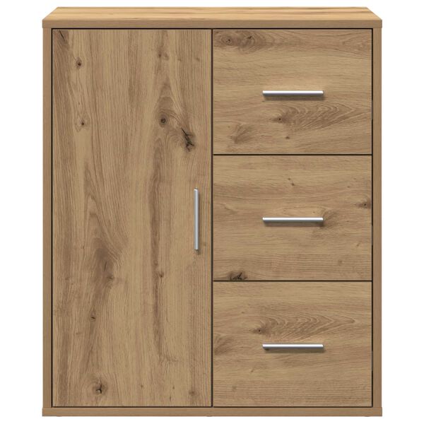 vidaXL Πλαϊνό γραφείο artisan δρυς 60 x 31 x 70 εκ Επεξεργασμένο ξύλο