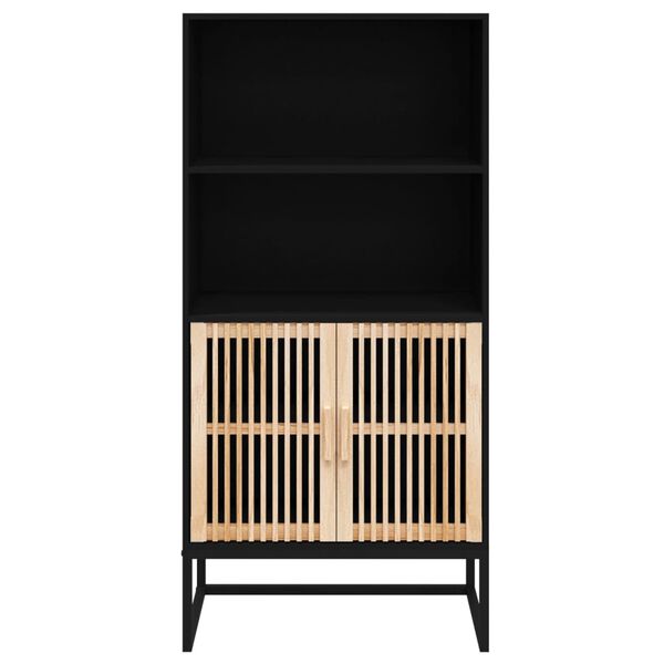 vidaXL Ντουλάπι Μαύρο 60 x 35 x 125 εκ. από Επεξεργασμένο Ξύλο