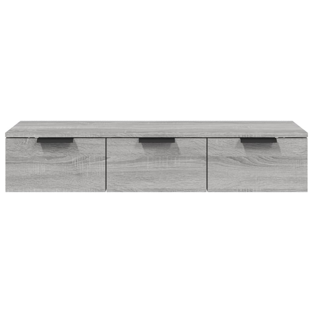 vidaXL Ντουλάπι Τοίχου Γκρι Sonoma102x30x20εκ. Επεξεργασμένο Ξύλο