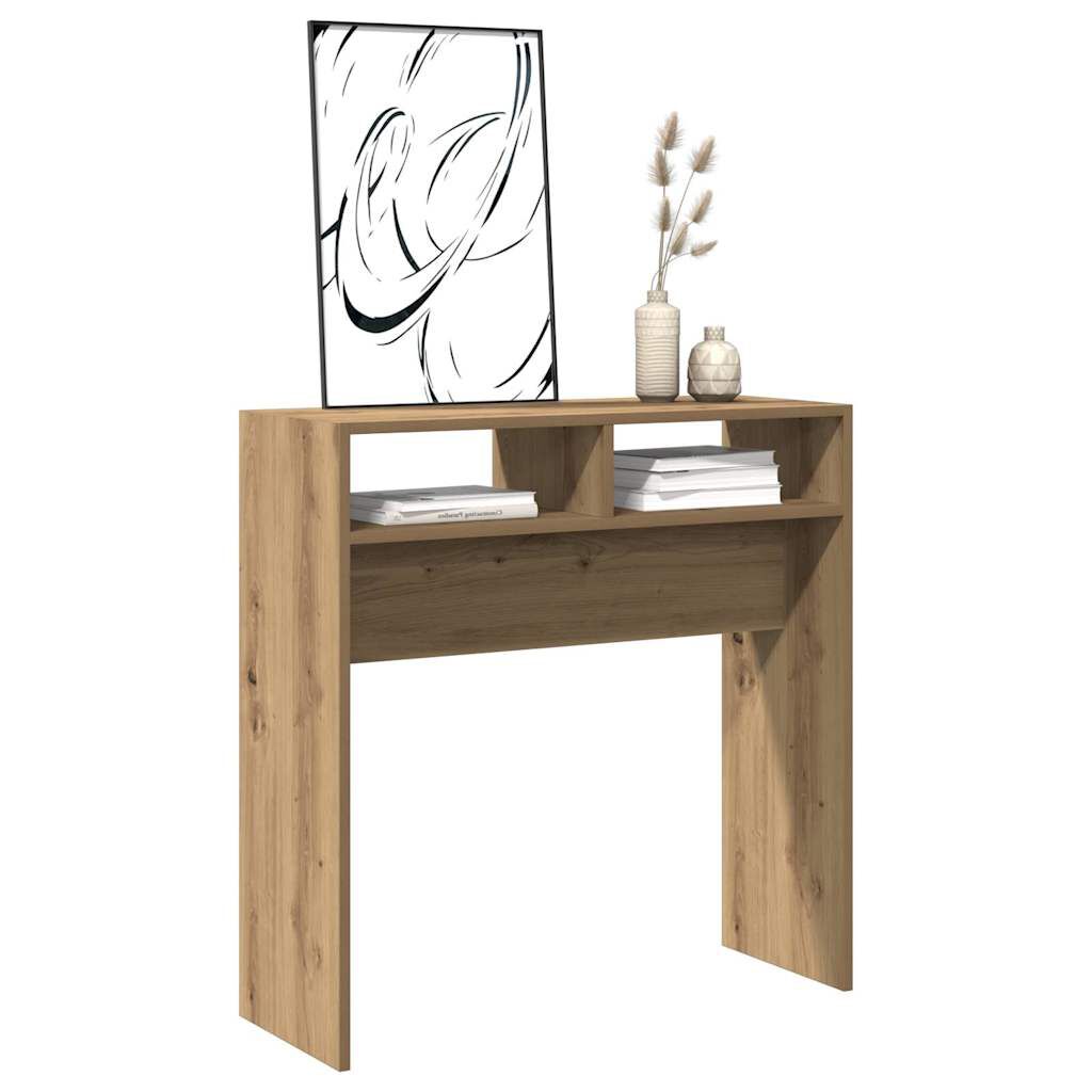 vidaXL Τραπέζι Κονσόλα Αρτισιανή Δρυς 78x30x80 εκ Επεξεργασμένο Ξύλο